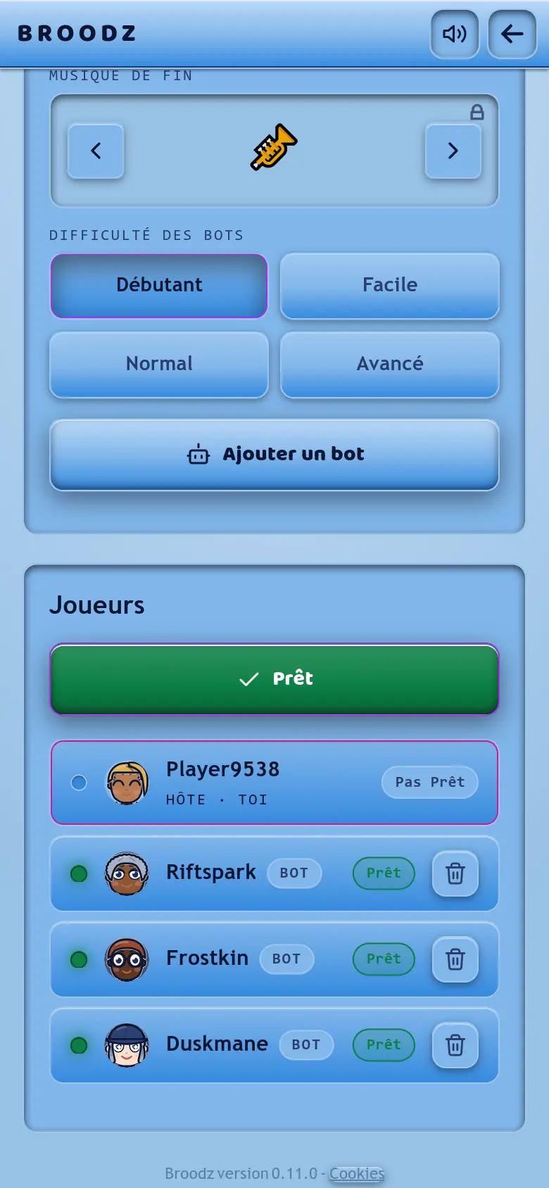 Capture d'écran BROODZ : Le salon
